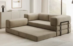 Designer Ecksofa Lazy Mini in Samt