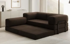 Designer Ecksofa Lazy Mini in Bouclé