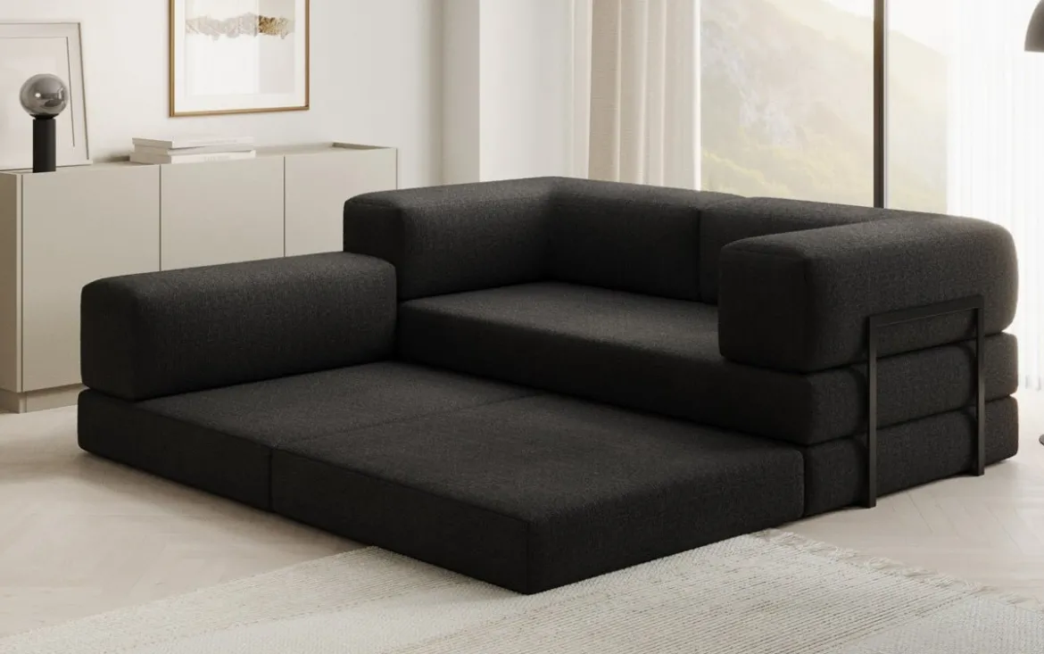 Designer Ecksofa Lazy Mini in Bouclé