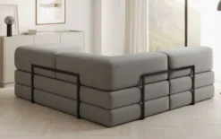 Designer Ecksofa Lazy Mini in Bouclé