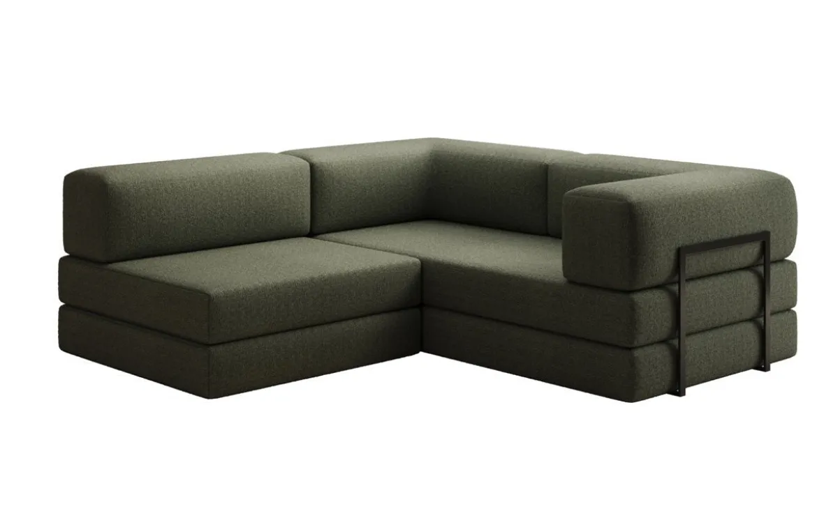 Designer Ecksofa Lazy Mini in Bouclé
