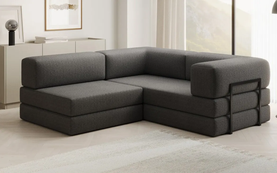Designer Ecksofa Lazy Mini in Bouclé