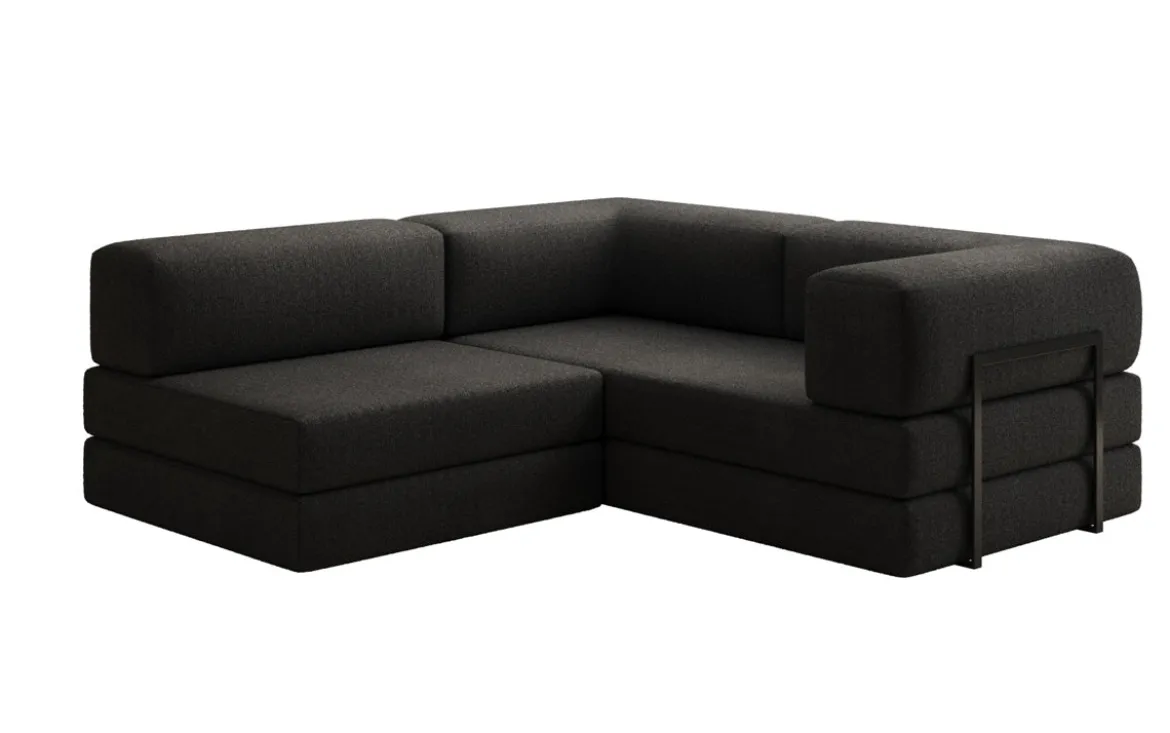 Designer Ecksofa Lazy Mini in Bouclé