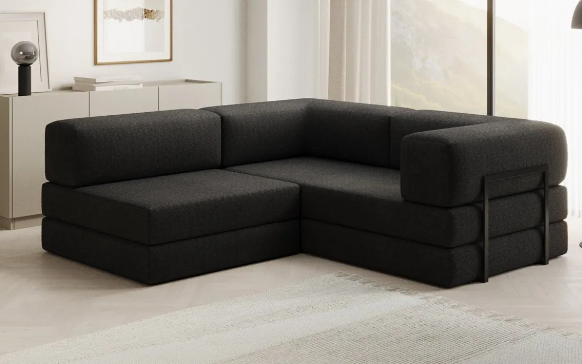 Designer Ecksofa Lazy Mini in Bouclé