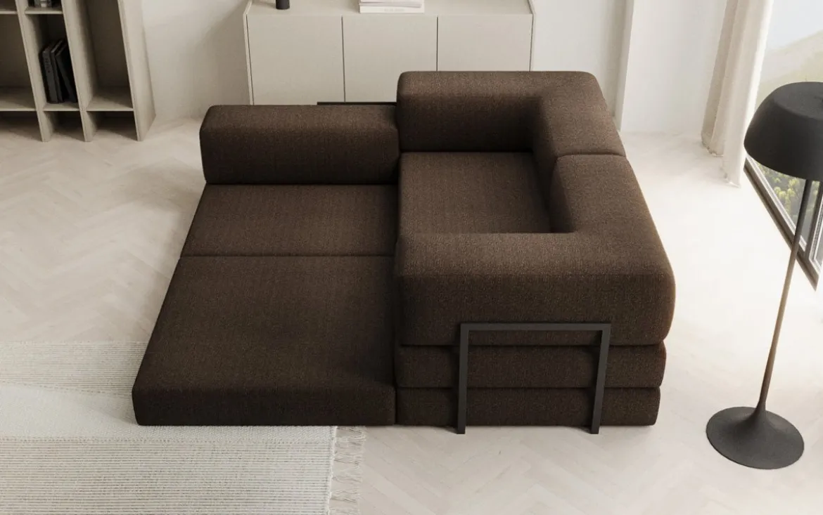 Designer Ecksofa Lazy Mini in Bouclé