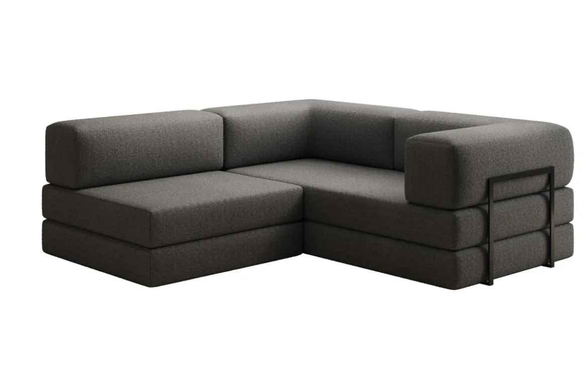 Designer Ecksofa Lazy Mini in Bouclé