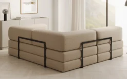 Designer Ecksofa Lazy Mini in Bouclé