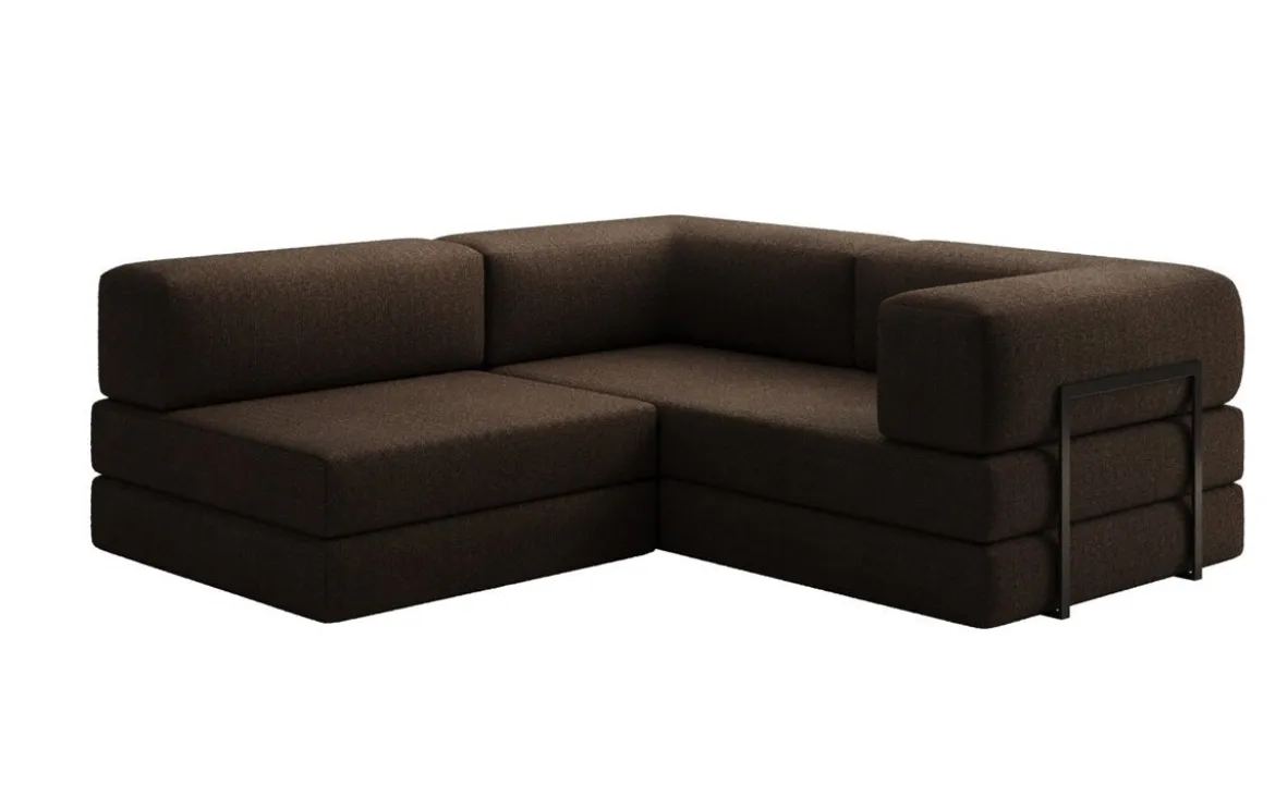 Designer Ecksofa Lazy Mini in Bouclé
