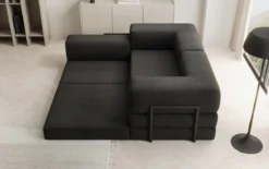 Designer Ecksofa Lazy Mini in Bouclé