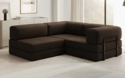 Designer Ecksofa Lazy Mini in Bouclé