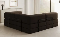 Designer Ecksofa Lazy Mini in Bouclé