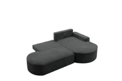 Designer Ecksofa Lenny Bouclé mit Schlaf- und Klappfunktion