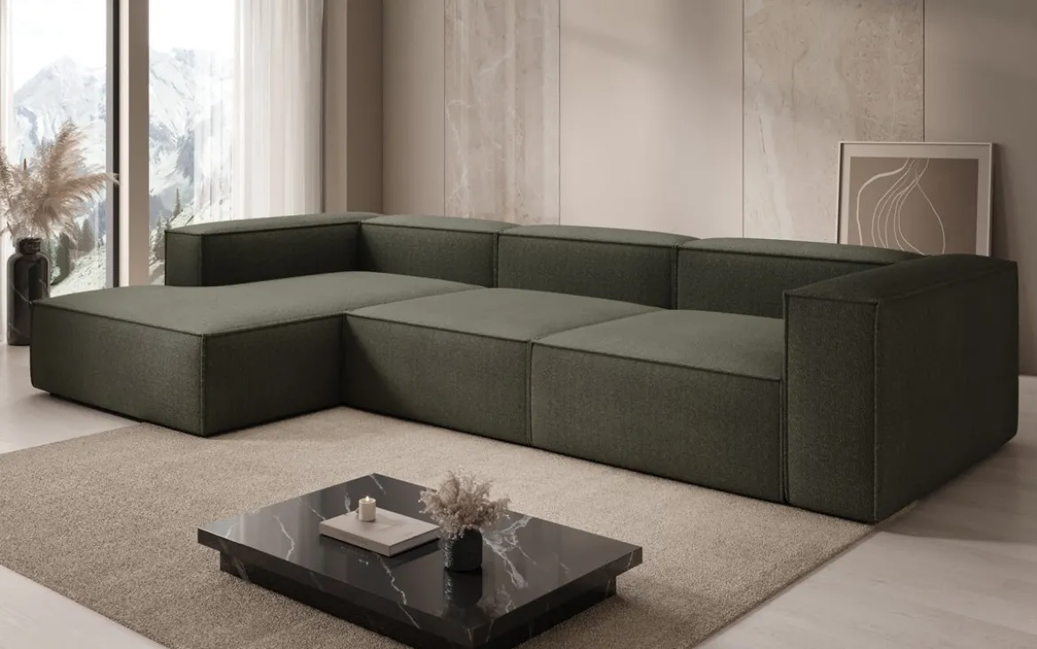 Designer Ecksofa Lesley in Bouclé
