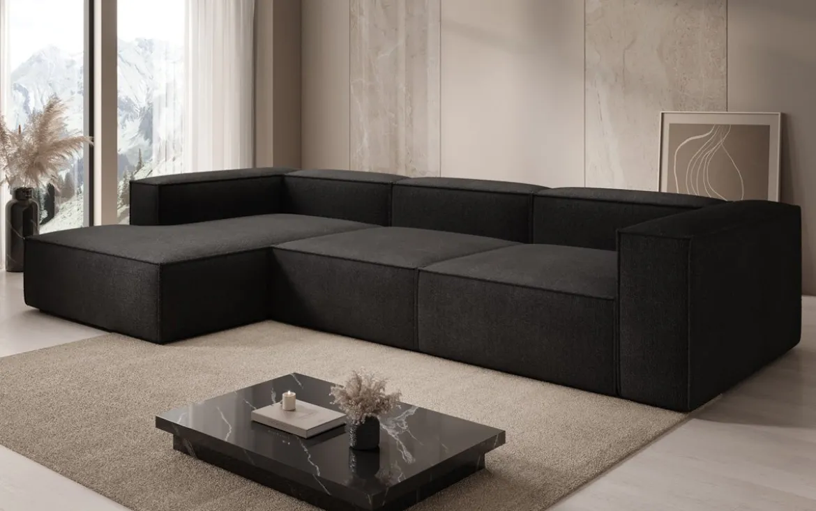 Designer Ecksofa Lesley in Bouclé