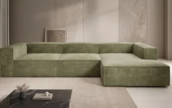 Designer Ecksofa Lesley in Cord