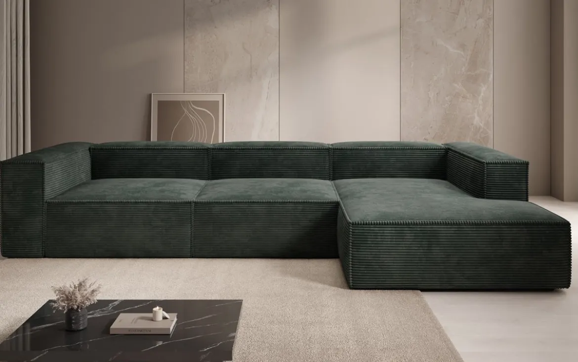 Designer Ecksofa Lesley in Cord