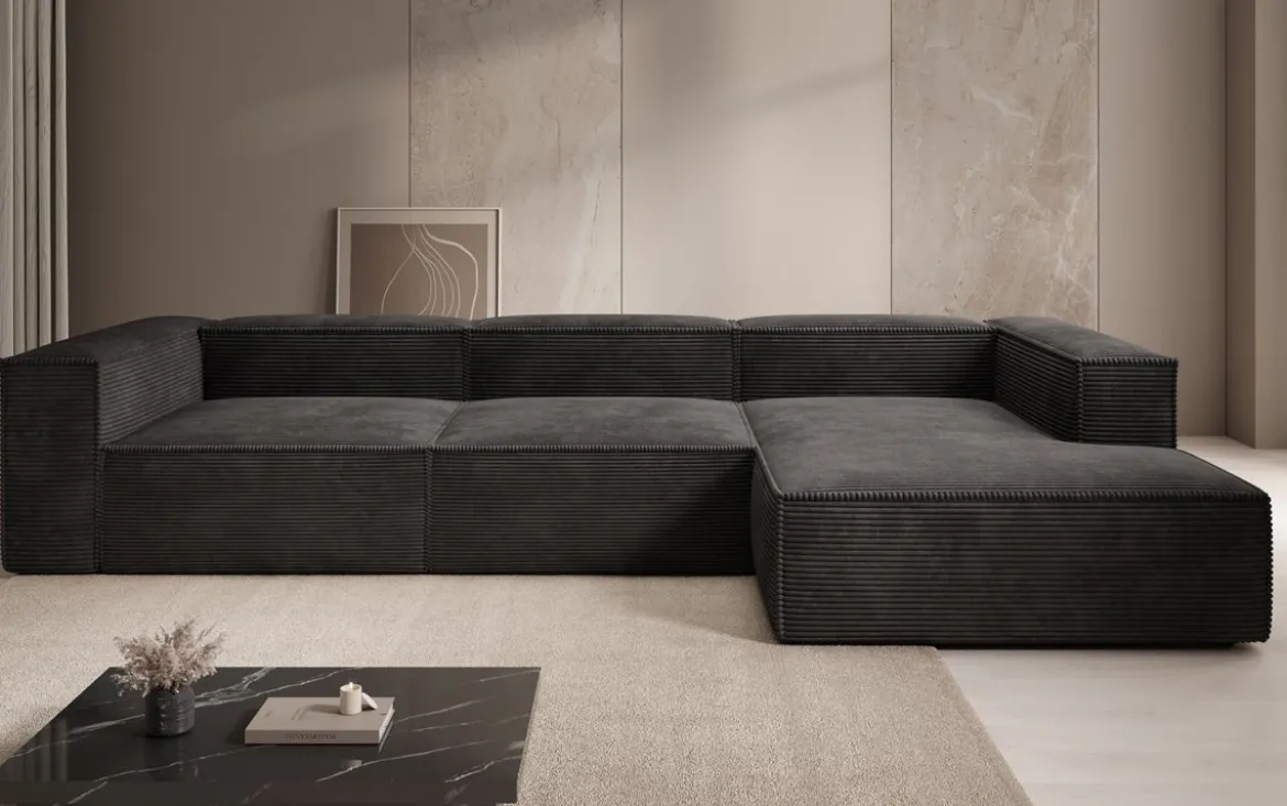 Designer Ecksofa Lesley in Cord