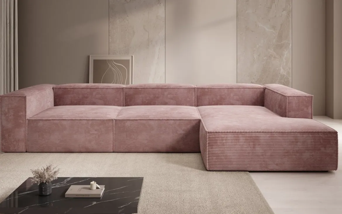 Designer Ecksofa Lesley in Cord