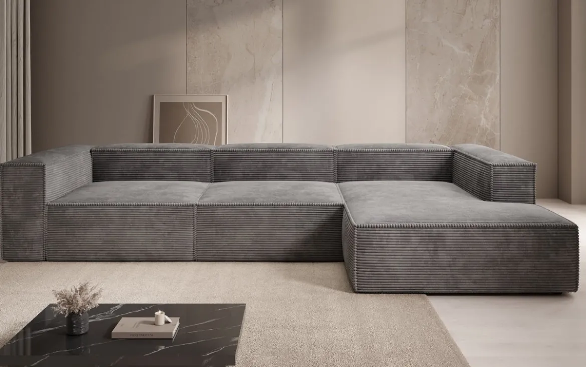 Designer Ecksofa Lesley in Cord