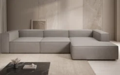 Designer Ecksofa Lesley in Echtleder