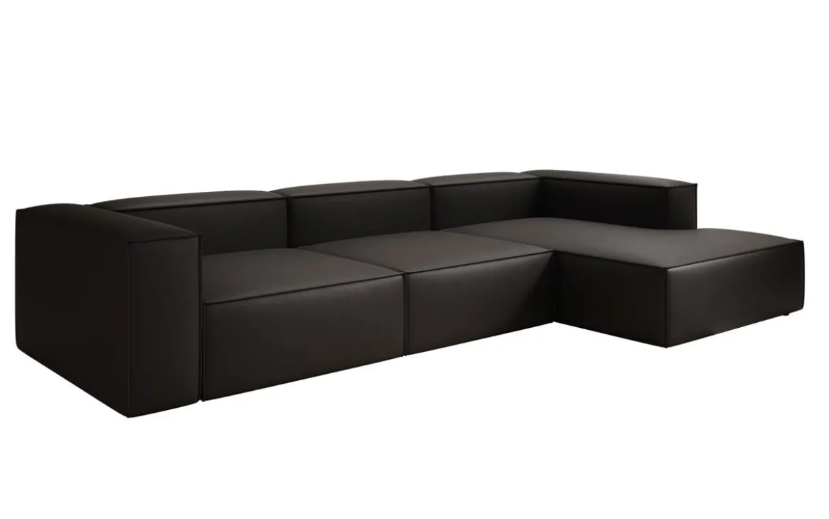 Designer Ecksofa Lesley in Echtleder