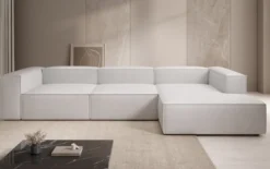 Designer Ecksofa Lesley in Echtleder