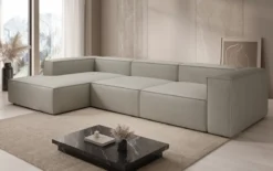 Designer Ecksofa Lesley in Echtleder