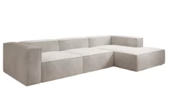 Designer Ecksofa Lesley in Samt