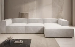 Designer Ecksofa Lesley in Samt