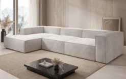 Designer Ecksofa Lesley in Samt