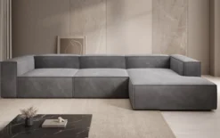 Designer Ecksofa Lesley in Samt