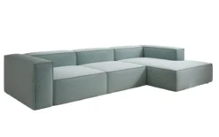 Designer Ecksofa Lesley in Strukturstoff