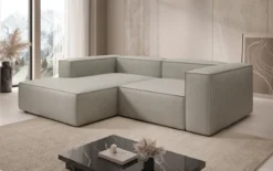 Designer Ecksofa Lesley Mini in Echtleder