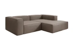 Designer Ecksofa Lesley Mini in Echtleder