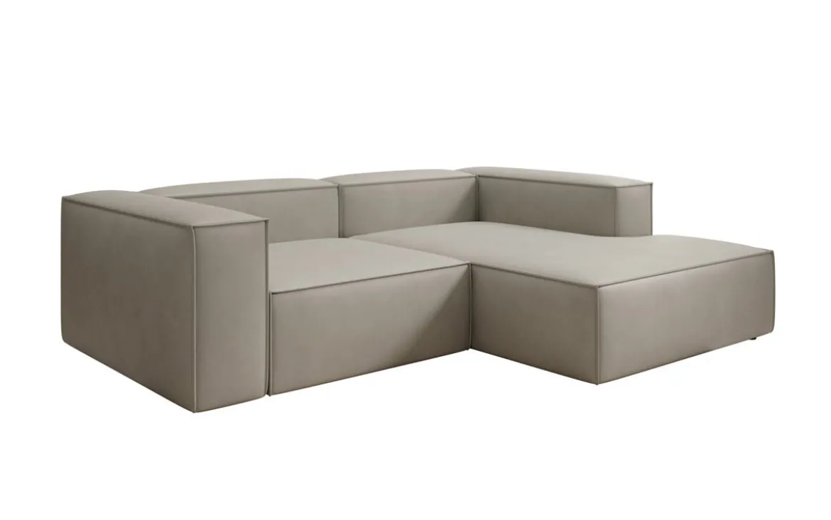 Designer Ecksofa Lesley Mini in Echtleder