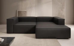 Designer Ecksofa Lesley Mini in Echtleder