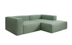 Designer Ecksofa Lesley Mini in Echtleder