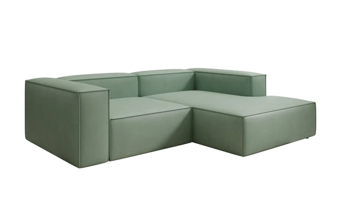 Designer Ecksofa Lesley Mini in Echtleder