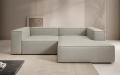 Designer Ecksofa Lesley Mini in Echtleder
