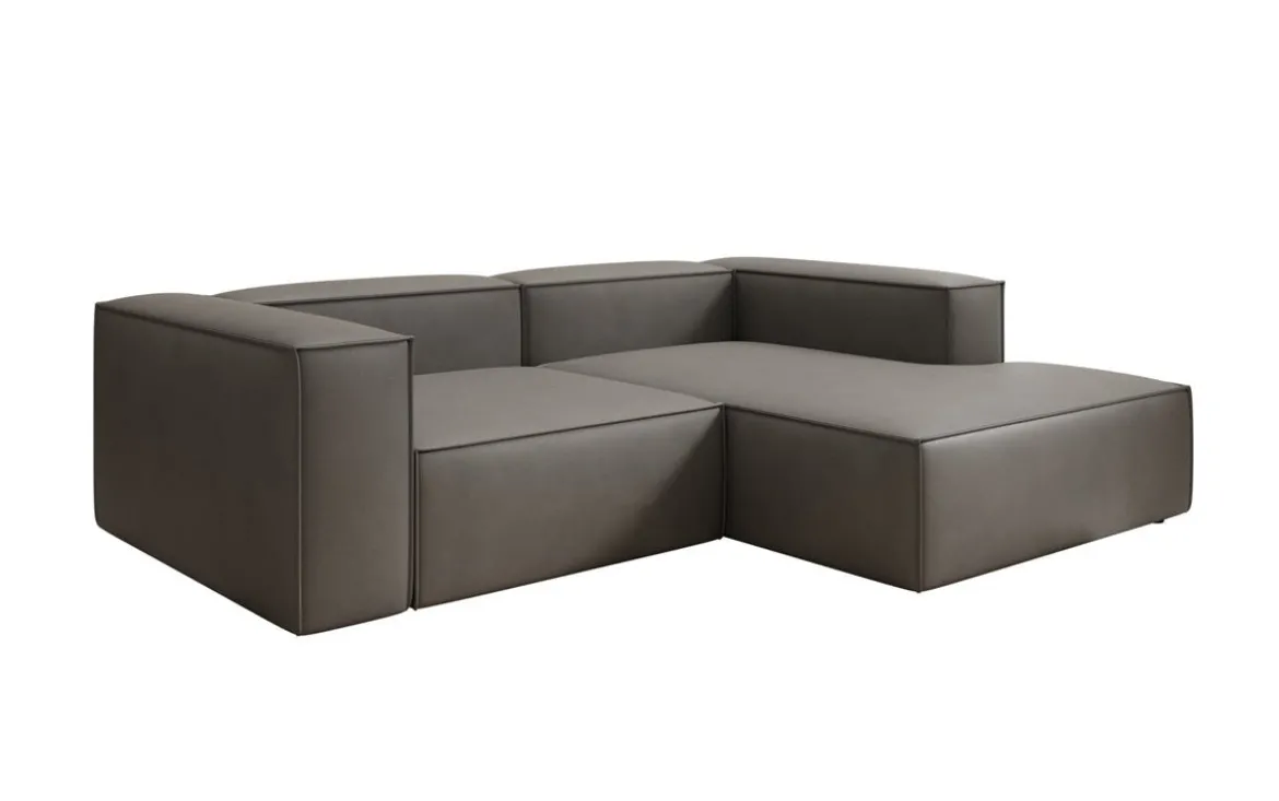 Designer Ecksofa Lesley Mini in Echtleder