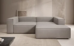 Designer Ecksofa Lesley Mini in Echtleder