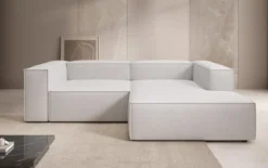 Designer Ecksofa Lesley Mini in Echtleder
