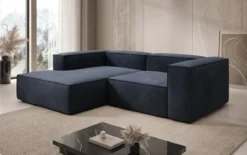 Designer Ecksofa Lesley Mini in Samt