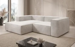 Designer Ecksofa Lesley Mini in Samt