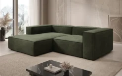 Designer Ecksofa Lesley Mini in Samt