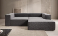Designer Ecksofa Lesley Mini in Strukturstoff