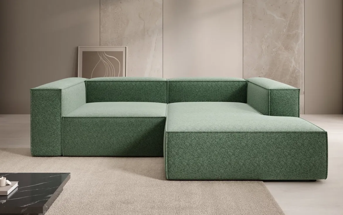 Designer Ecksofa Lesley Mini in Strukturstoff