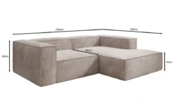 Designer Ecksofa Lesley Mini in Cord