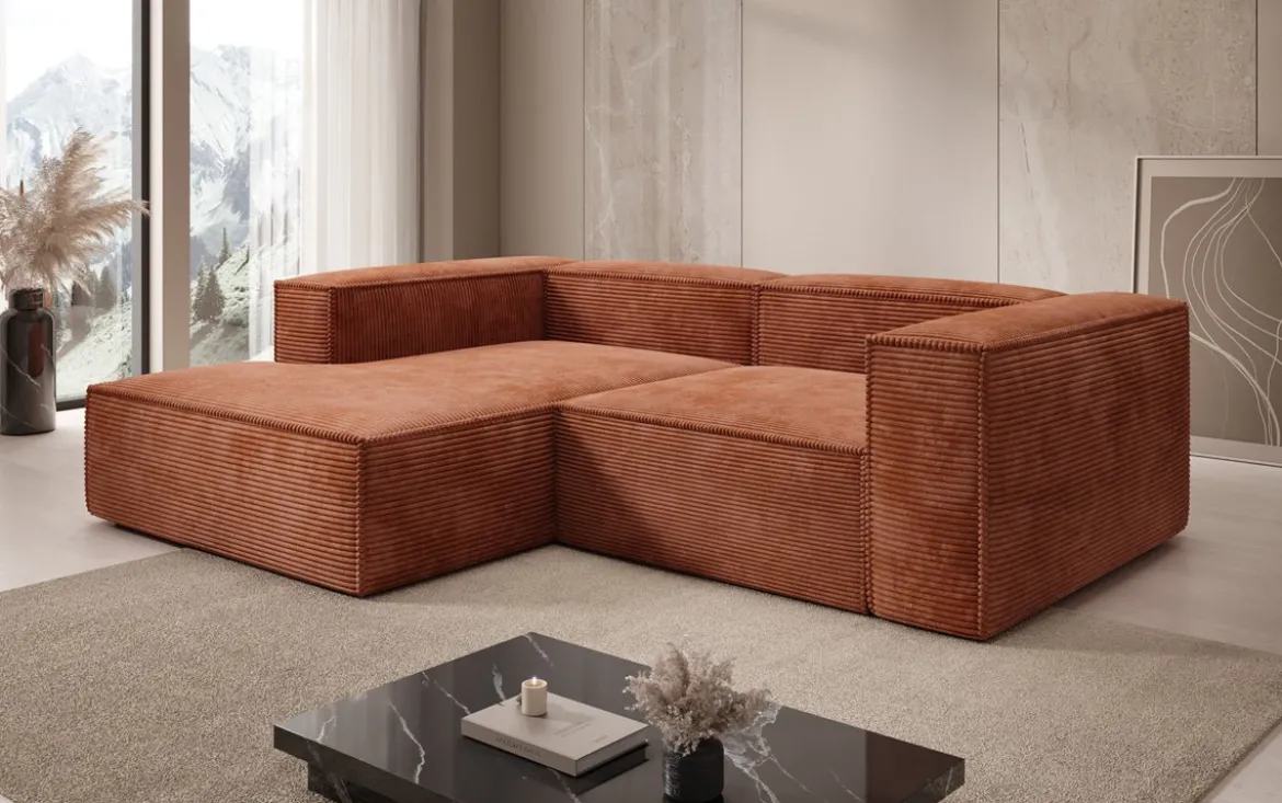 Designer Ecksofa Lesley Mini in Cord
