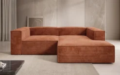 Designer Ecksofa Lesley Mini in Cord